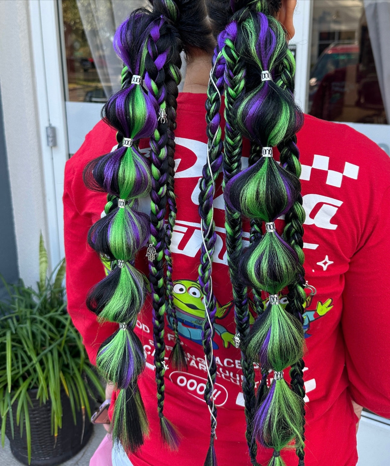 Witch’s Brew | Tie-in Bubble Braid Ponytails