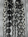 Celestial Smoke | Tie-in Bubble Braid Ponytails